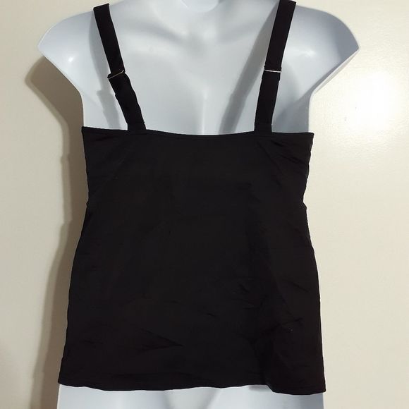 Swimsuits For All Black Scoopneck Tankini Swim Top SIZE 8 NWT - Picture 7 of 8